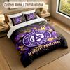 3Pcs Bedding Set Custom Name Text, 1 Sheet 2 Pillowcases Home Bed DecorAustria Wien FC