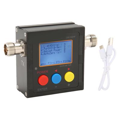 Short Wave SWR Meter with Backlit LCD Display HF 1.5‑70MHz 120W Digital Shortwave Standing Wave