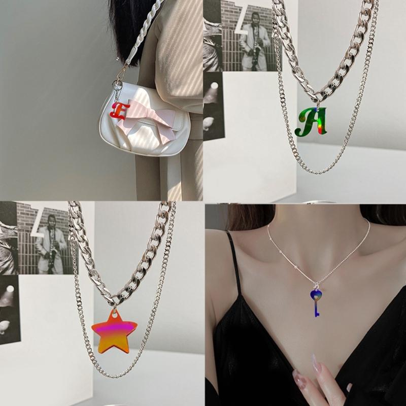 Holographic Resin Casting T Mold,Sign Letter Silicone Mold for Epoxy Resin Crafts,Keychains,Earrings Jewelry