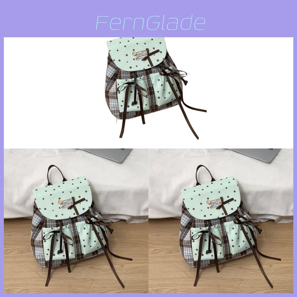 Kids Backpack With Star Pattern And Breathable Nylon For School And Travel