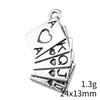 Christmas Decorations Charms For Necklace Friendship Puzzle Game Card Tarot Charms Pendant Home Garden Male Pendant
