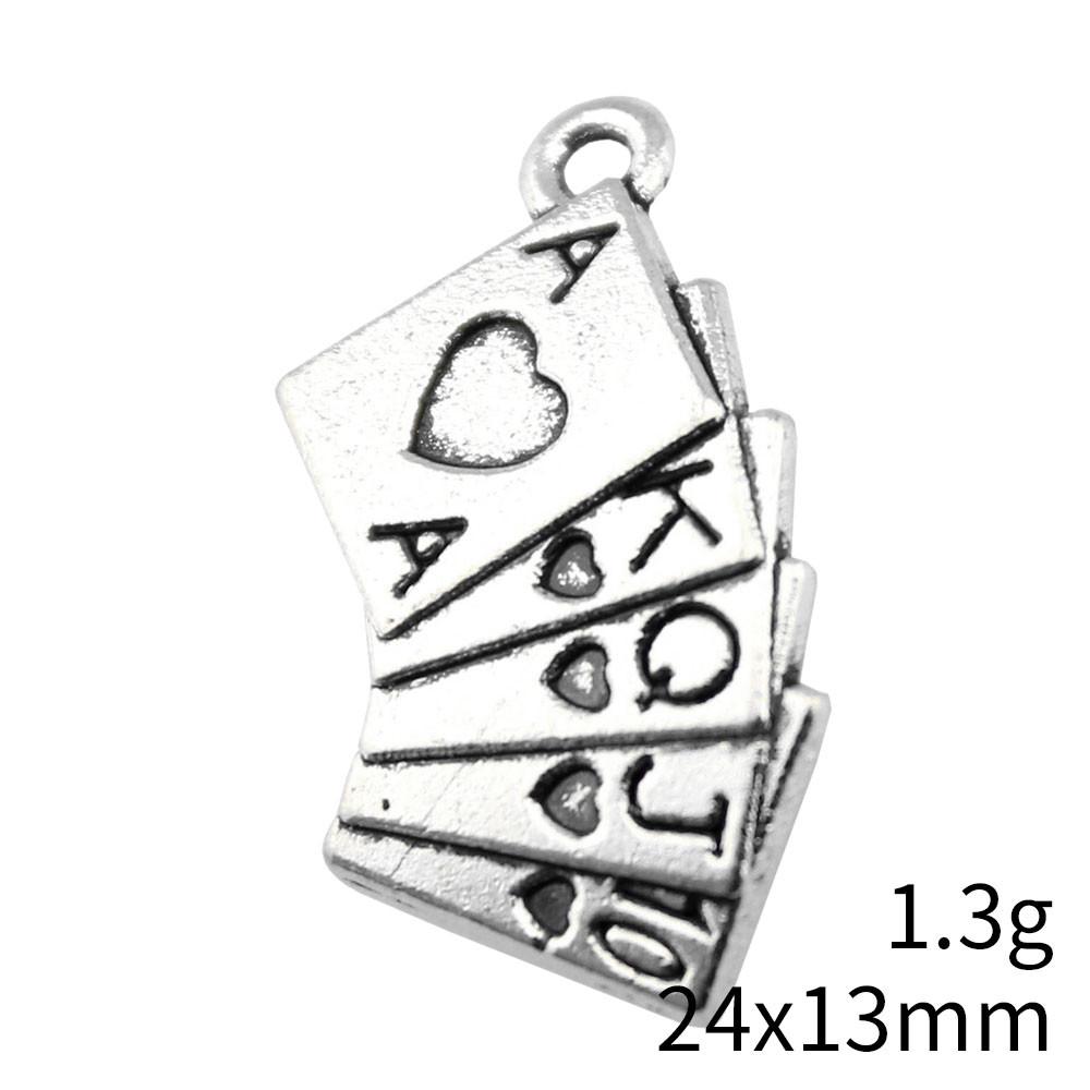 Christmas Decorations Charms For Necklace Friendship Puzzle Game Card Tarot Charms Pendant Home Garden Male Pendant