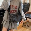 Umhängetasche Denim Retro Schlichte Freizeittasche Große Kapazität Vielseitige Tasche für Damen