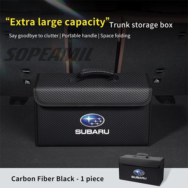 For Subaru Outback Brz Wrx Xv Ascent Forester Impreza Legacy Car Leather Trunk Organizer Box Tailbox Stowing Tidying Storage Bag Y2
