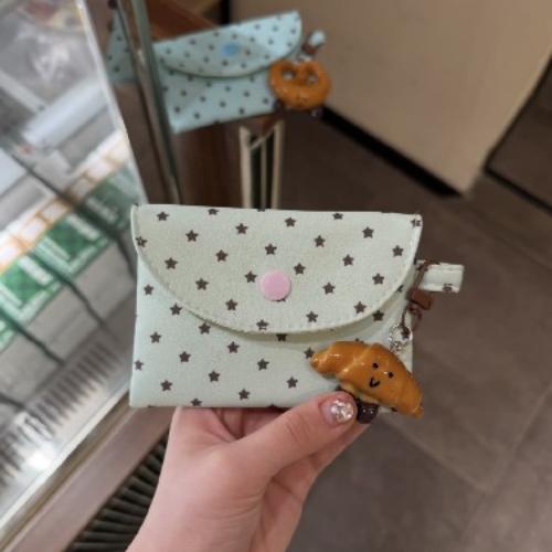 

Cute Dot Star Coin Purse Mini Wallet Card Organizer Small Money Bag for Student Bus Bank ID Credit Cards Case