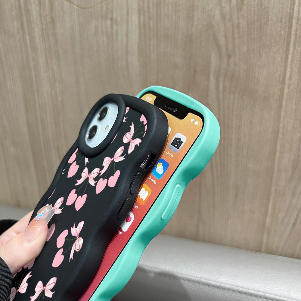 Big Wave Edge Miękki silikonowy materiał Macaron Etui na telefon Odporne na wstrząsy Ochronne gumowe etui na iPhone'a Samsunga Huawei Honor Xiaomi Redmi OnePlus Moto