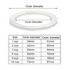 1 pezzo Anello di tenuta per caffettiera Moka in silicone Filtro in acciaio inossidabile Rondella per caffettiera 39mm-73mm Anello guarnizione Accessorio per macchine da caffè