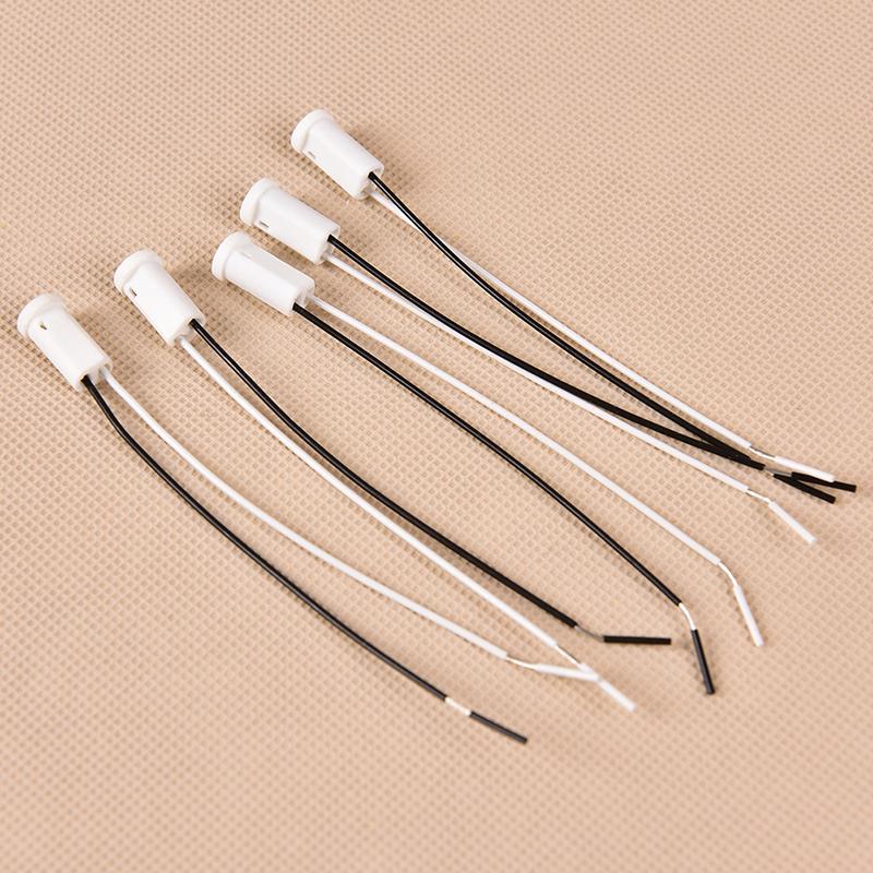 10Pcs/Lot G4 Base G4 Socket Plug Ceramic G4 Holder Head Wire Connector 10Cm