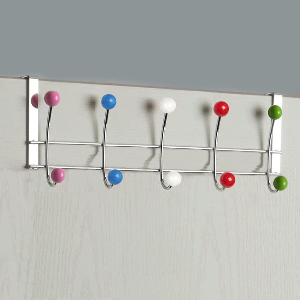 Over Door Hanger for Clothes Hanging Heavy Duty Over Door Hooks for Bedrooms Bathroom Door 10 Hooks Hanger for Coat