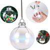 15 Pcs DIY Clear Fillable Balls Ornament, 2.36Inch Transparent Ornaments Shatterproof Christmas Balls for Christmas Wedding Birthday DIY Crafts