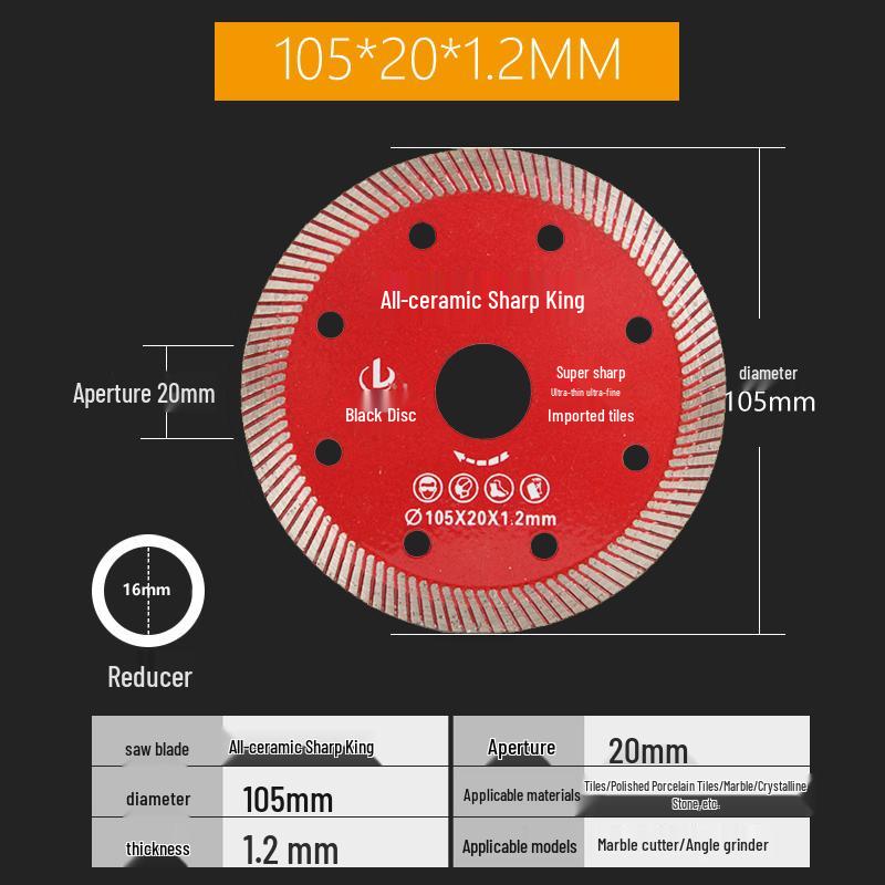 Diamond Saw Blade for Smooth Tile & Marble Cutting