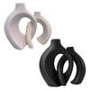 2 Stück/Set Hohl Moderne Plastikvase für Pampasgras Nordischer Boho Stil Dekorative Vase für Hochzeit Abendessen Tischmittelstück