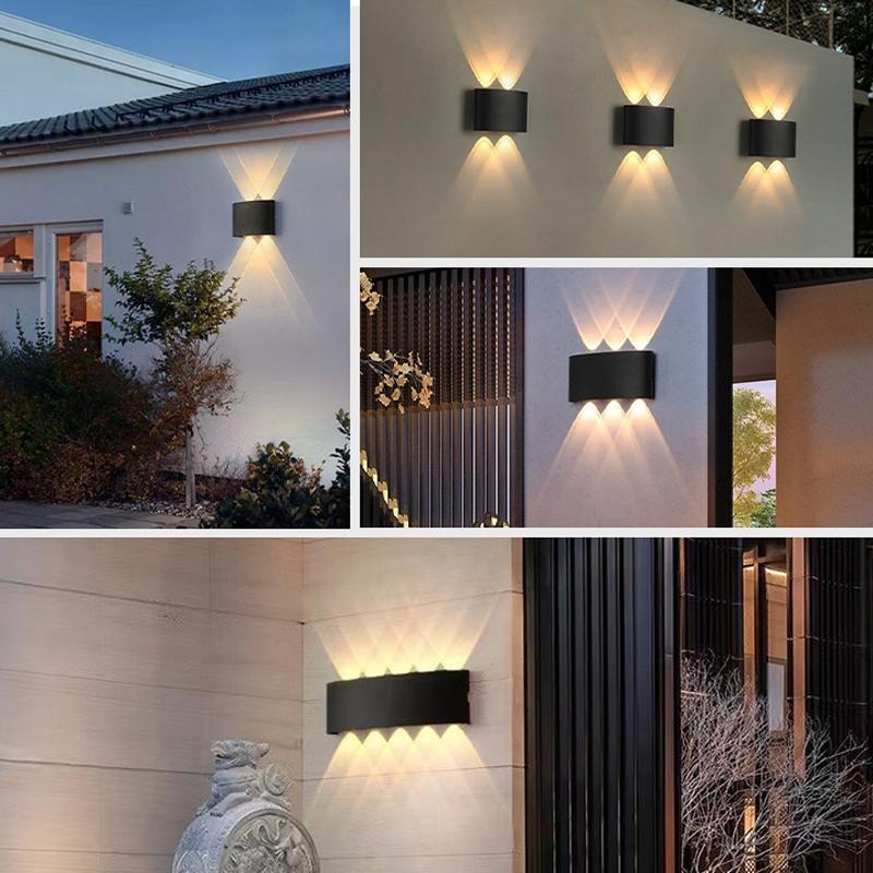 LED Wall Lamp Waterproof IP65 Outdoor Garden Light 4W 8W Indoor Wall Light for Bedroom Living Room Stairs Modern Simple Lighting