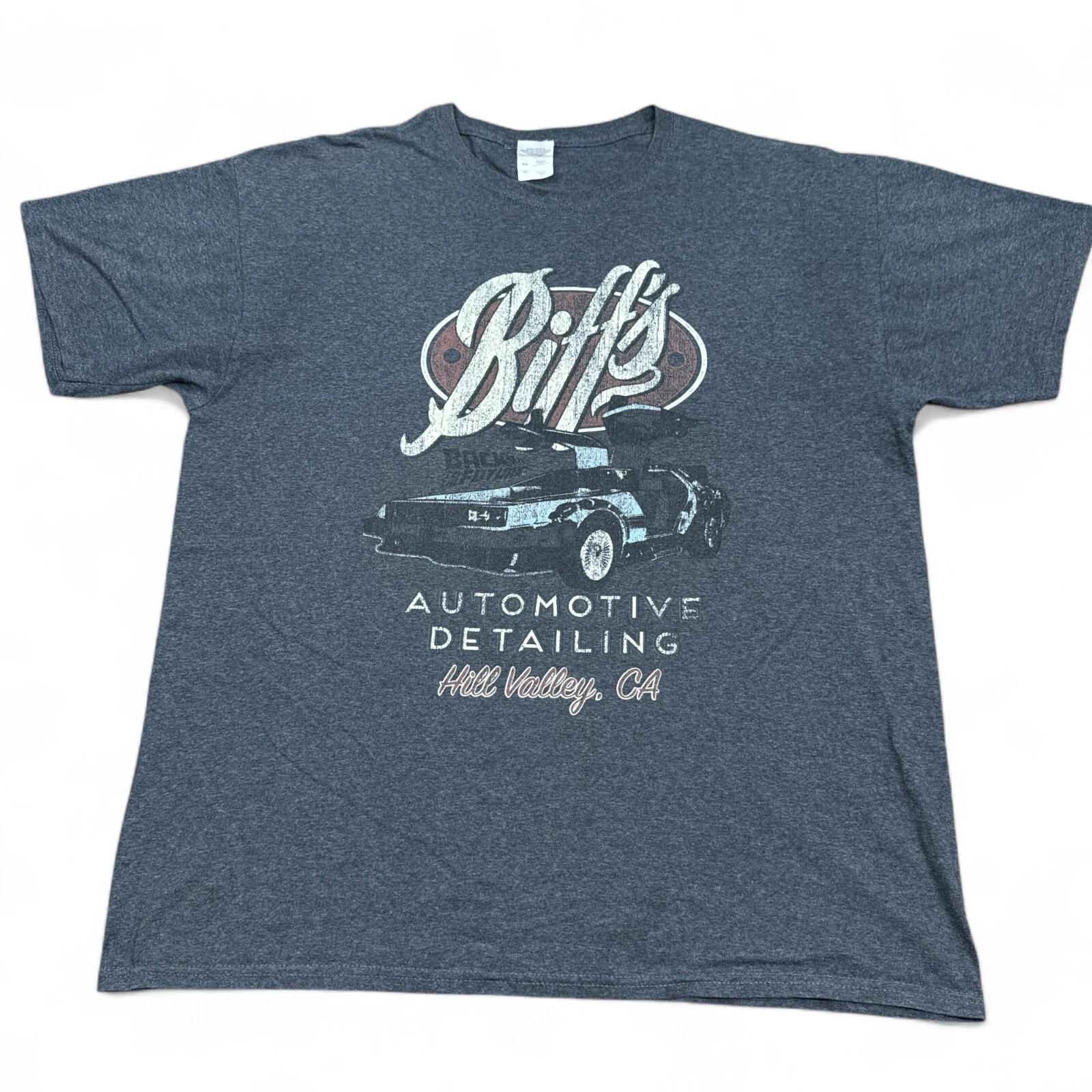 Back to the Future Biffs Tee Shirt Adult Size XL Gray Vintage Style Retro M