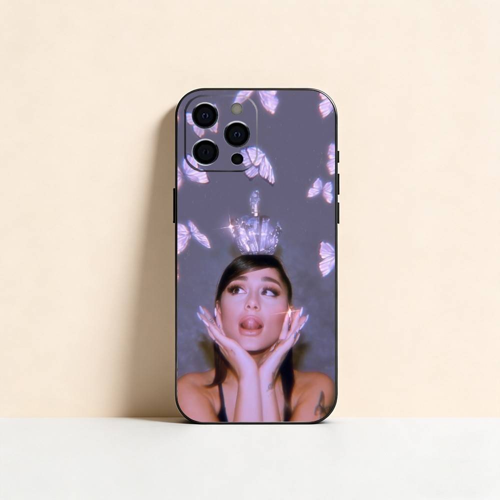 Ariana Grande Phone Case For iPhone 17, 16,15,14,13,12,11 Plus,Pro Max, Others Soft Black Cover