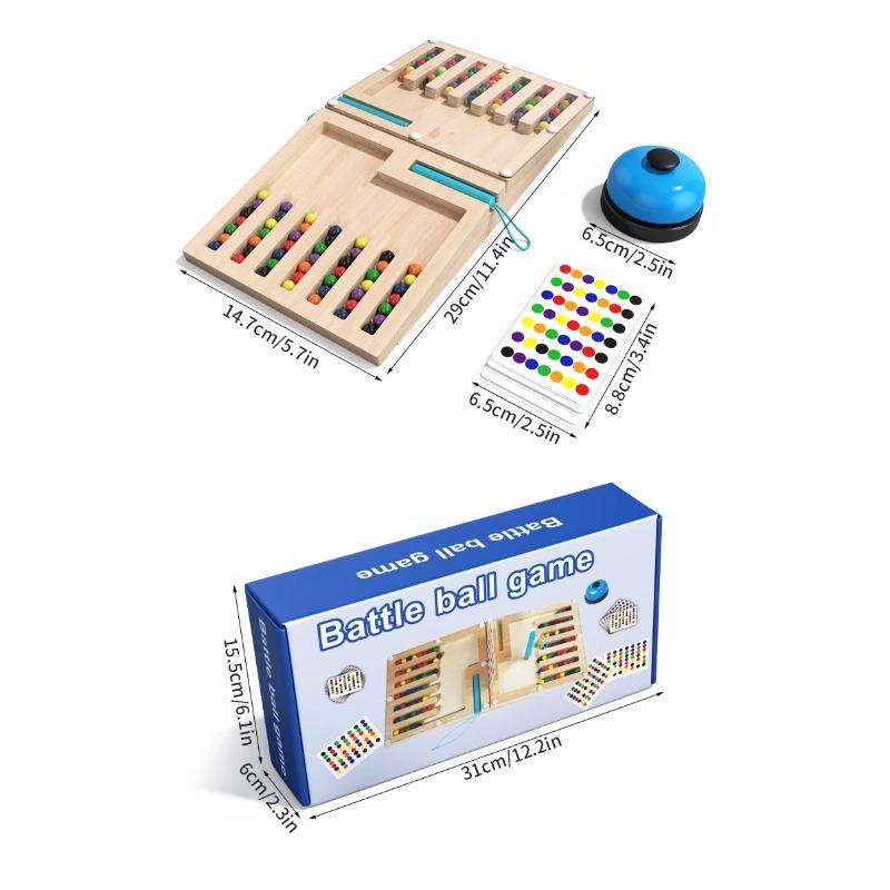 Wooden Battle Magnetic Shape Matching Maze Board Montessori Geometry Color Cognition Education Toy Color Matching EarlyEducation