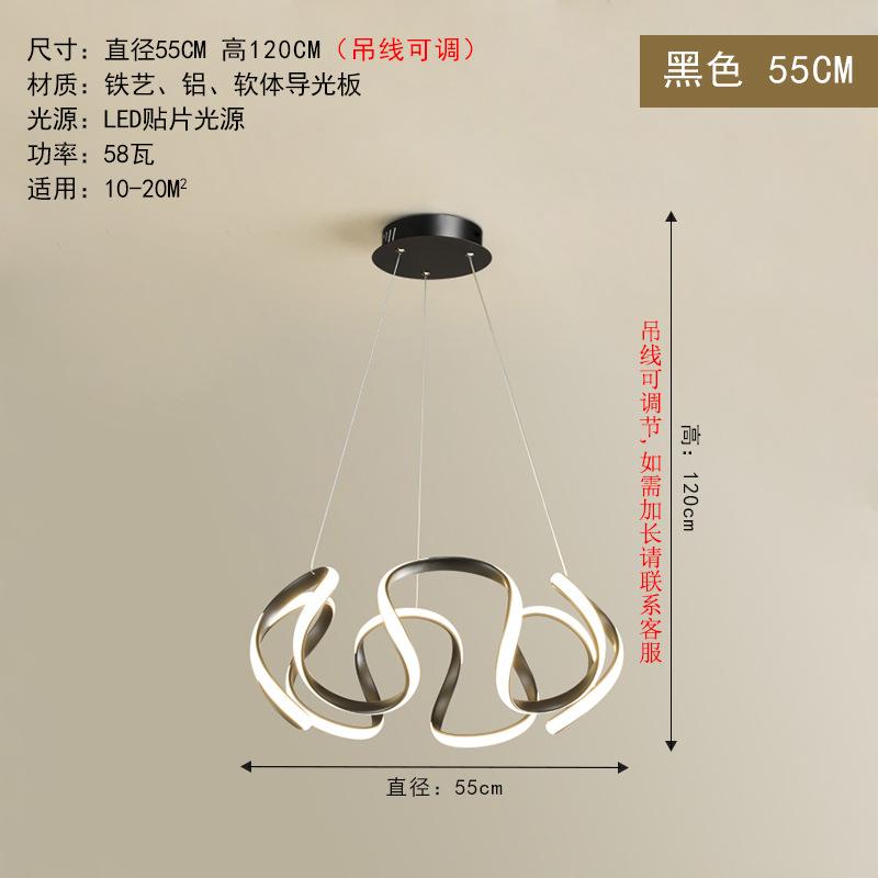 Modern Chandelier Led Chandelier Round Gold/black Chandelier Kitchen Living Room Dining Room Kitchen Room Lighting