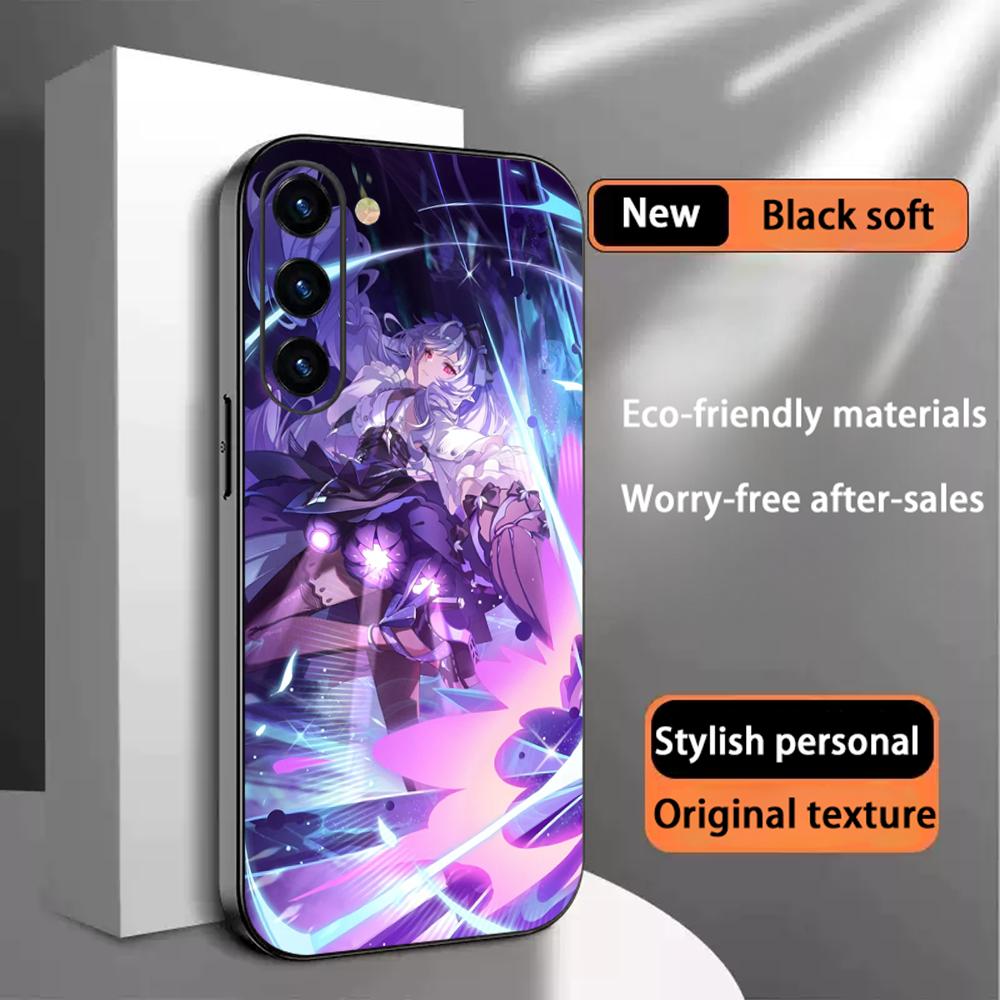 Vivian cool game girl pattern Phone Case For Samsung Galaxy S26 S25 S24 S23 S22 S21 Plus Ultra Note20 Soft Black