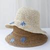 NEW Y2K Beach Leaf Straw Hat Summer Women Visor Bucket Hat Fisherman Hat Hand Weaving Panama Girl Fishing Handmade Sun Hats