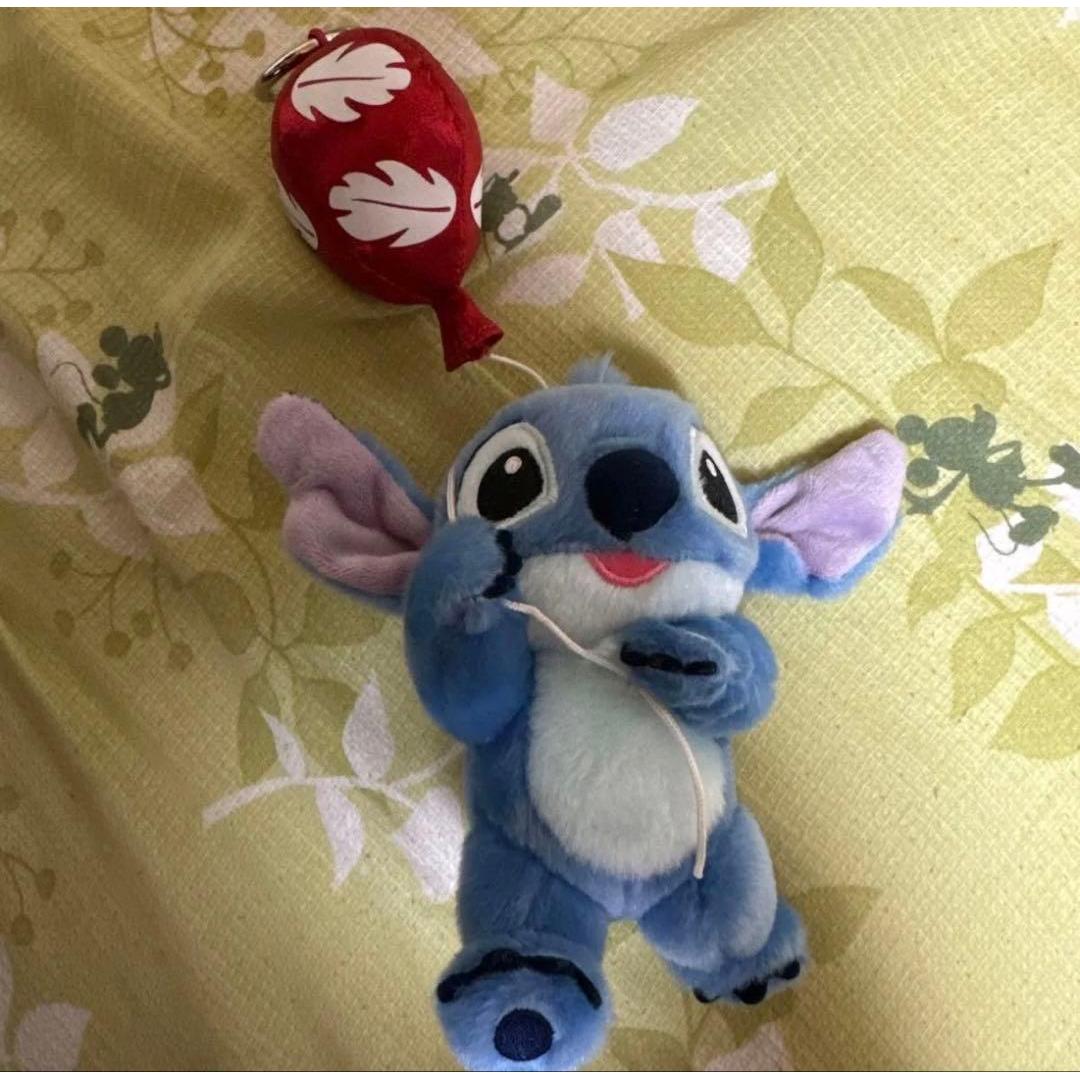 Disney Store Balloon Stitch Plush Keychain