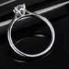 1.ct Round cut Moissanite 925 Sterling Silver Wedding Engagement Ring