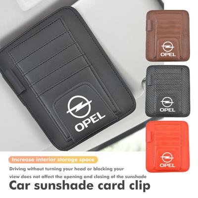 Car Sun Visor Sunglasses Clip Credit Card Pen Storage Holder For Astra G H J K F Corsa D Zafira B Insignia Mokka Regal