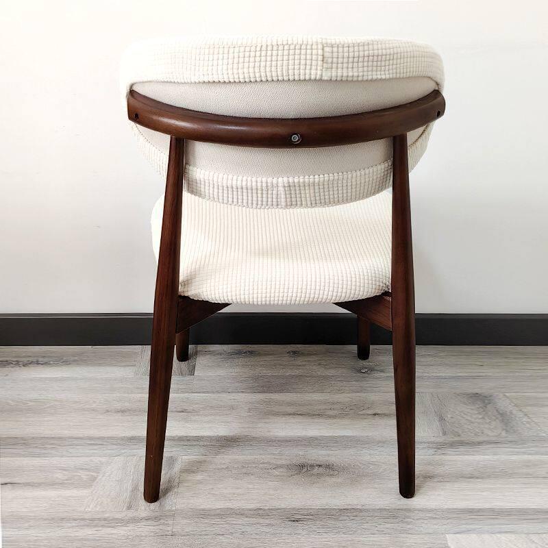 Stain-Proof Elastic C-Shaped Dining Chair Cover: Dust-Resistant, Breathable, Easy Wash & Remove