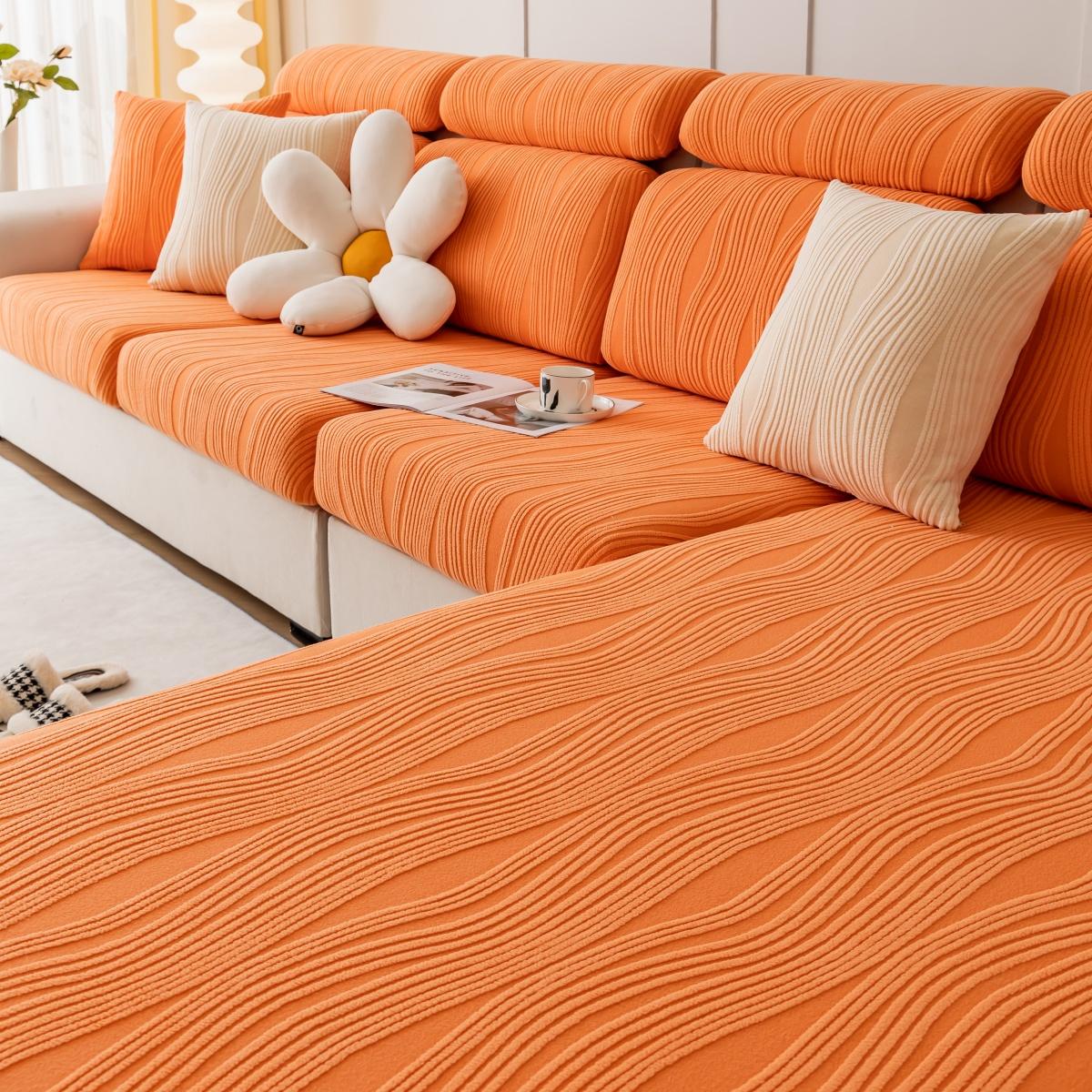 

1 шт. Универсальный жаккардовый эластичный чехол на диван Peism, чехол на подушку, для гостиной, четыре сезона, подходит для домашних животных Back Cushion Cover