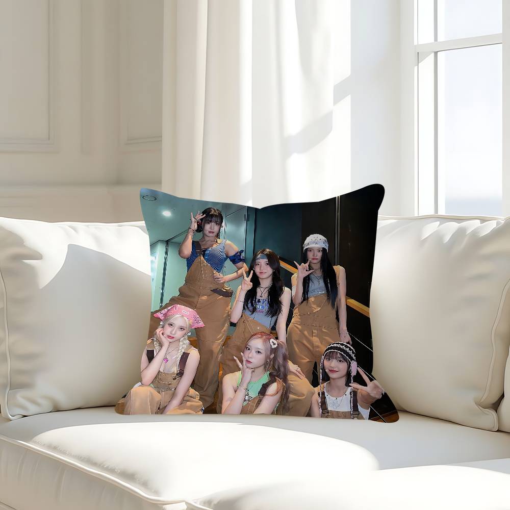 Kpop L-LIGHTSUM Pillow Case Removable Washable Cushion Cover – All-Season Soft Linen