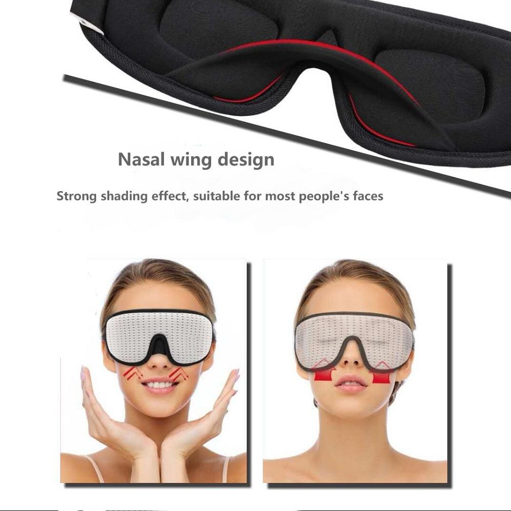 Blindfold Breathable Mesh Sleep Mask Eyepatch 3D Sleeping Mask Blockout Light Sleeping Aid Eye Mask for Travel Eyeshade Night