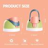Thermos Cup Lid, Sealed Leak-proof Plastic Double Drinking Lid, Outdoor Portable Handle Fruit Cup Lid, Pink.