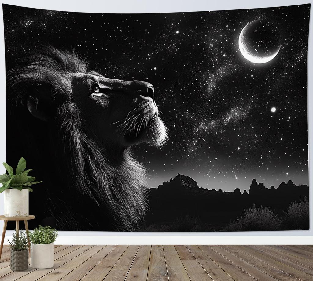 Wolf Tapestry Wall Hanging Wild Animal Wall Tapestry Wolves Howl In Snowy Tapestries Winter Snow Scene Wall Decor Blanket For