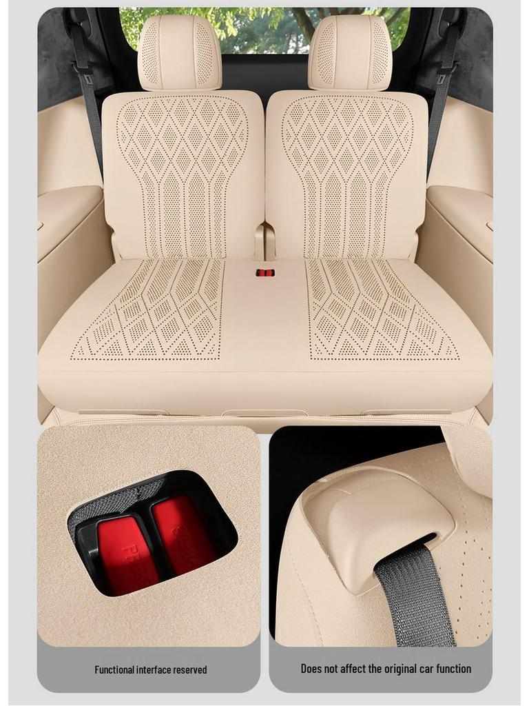 Suede Perforated Breathable All-Season Seat Cushions for Wenjie M9