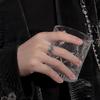 Adjustable 925 Sterling Silver Angel Wings Ring - High-End Internet Celebrity Jewelry