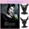 Urocza maska nakrycie głowy z rogami Maleficent 2 z 2019 roku idealna na Halloween i cosplay