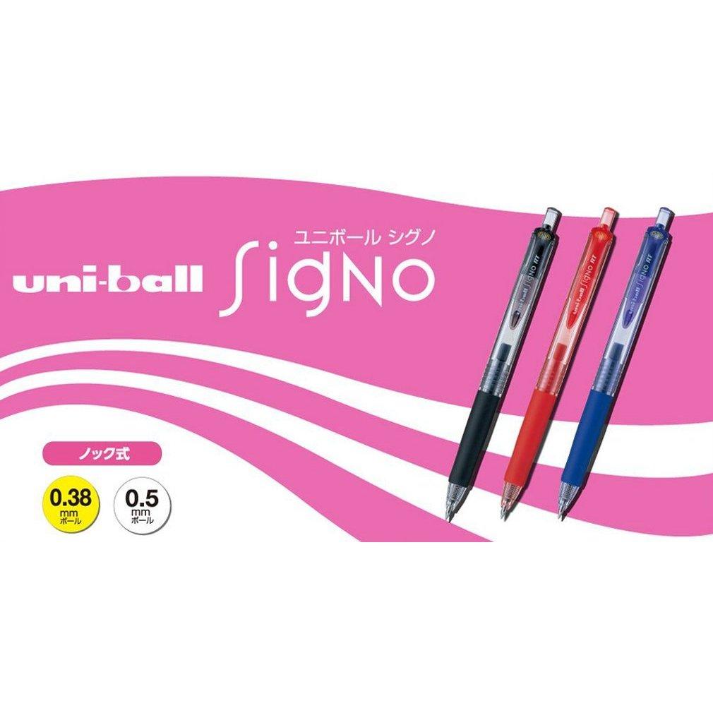 Uni-ball Signo RT Retractable Gel Pen 0.38mm Blue - 10 Pack, Archival-Quality Writing