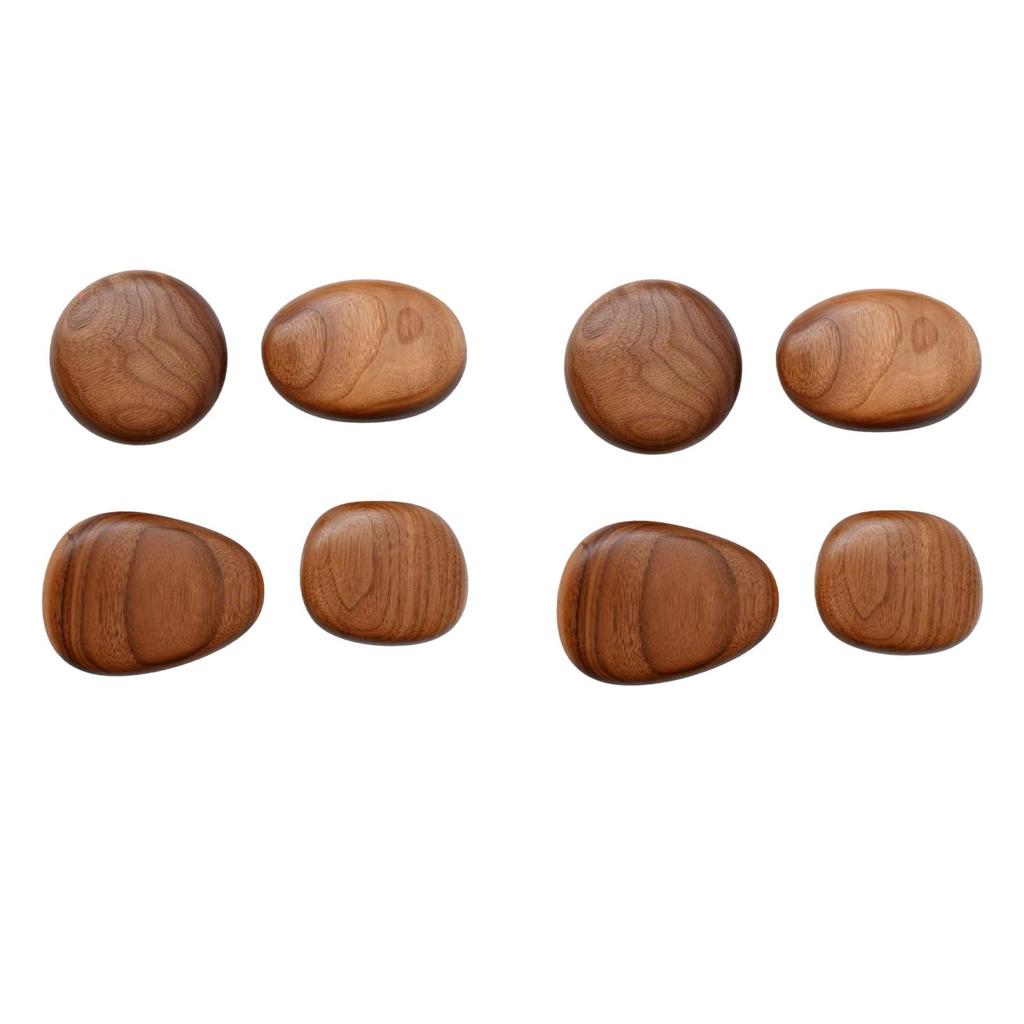 2x 4x Wall Mounted Wood Hooks Wooden Coat Rustic Modern Cabinet Knobs for