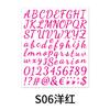 1 Inch Handwritten Alphabet Number Stickers Waterproof Vinyl Self Adhesive for DIY Journaling Scrapbooking Wholesale