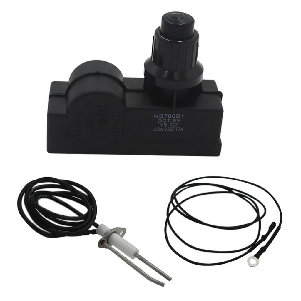 Igniter Replacement Set Ignition Set Igniter Set Grill Lighter Ignition Button Set Plastic Texture for Outdoor Cooking