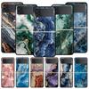 Marble Stone Phone Case For Samsung Galaxy Z Flip3 Flip4 Flip5 Case Shell For Z Flip 3 4 5 6 7 Hard Folding Cover