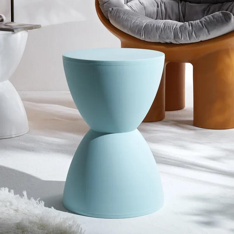 Nordic Style Footstool Creative Change Shoe Round Tea Table Multi-color Thickened Fashion Thickened Plastic Round Stool