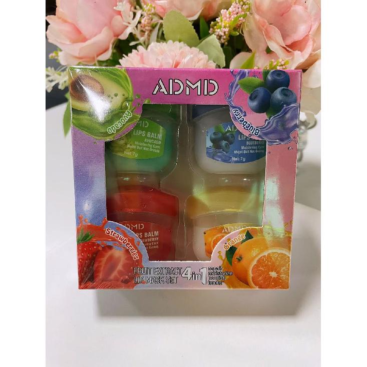 ADMD Vaseline Fruit-Flavored Lip Care Balm & Mask Set