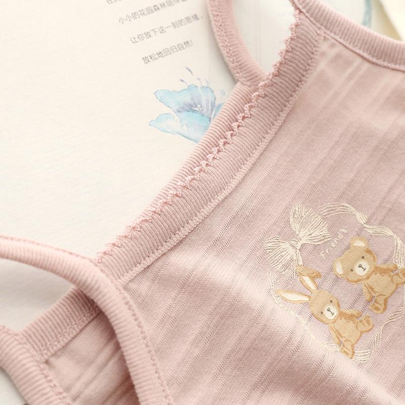 Girls' Japanese Style Summer Sleeveless Cotton Camisole