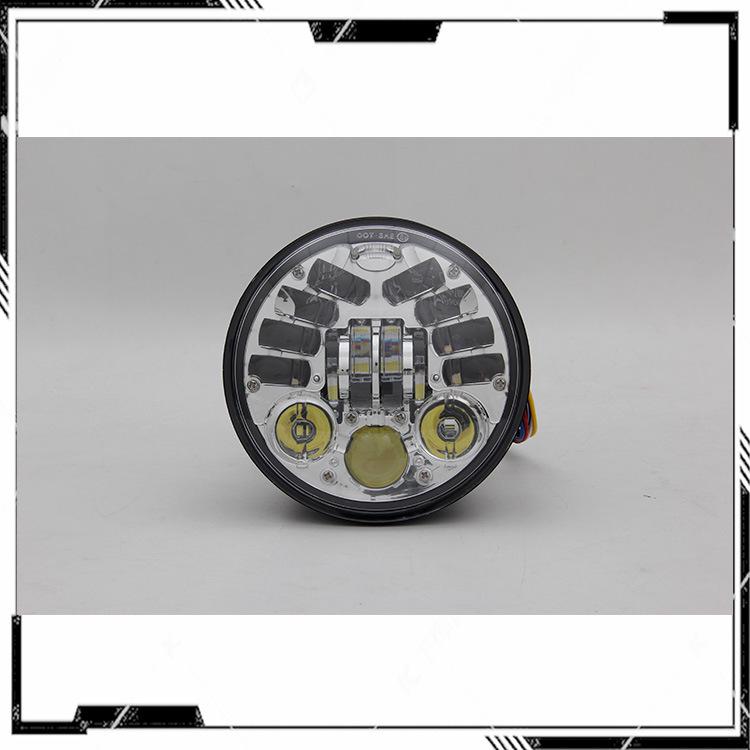 Gravity-Sensing Auxiliary Light for 5.75-Inch Harley Headlights