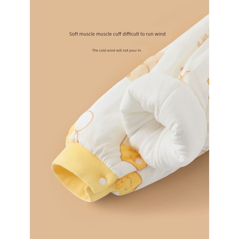 Clothes for Autumn and Winter, Thickened Cotton-Padded Romper for Boys and Girls, Pure Cotton Class a Jumpsuit, Outdoor Crawling Clothes, Winter Wear