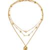 Women Fashion Love Heart Pearl Pendant Elegant Daily Necklace Jewelry