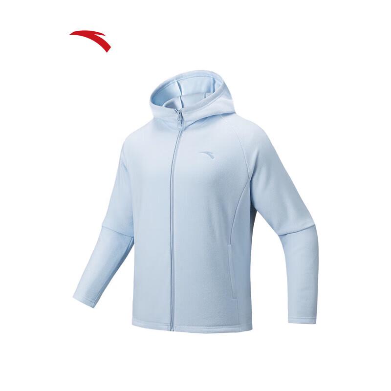 Anta Men's Lightweight Warm Hooded Fleece Jacket