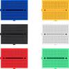 Mini Breadboard 170 Points (6 Pack) - Self-Adhesive Prototype Boards in Assorted Colors for Arduino, ESP32, ESP8266, Raspberry Pi, DIY Electronics