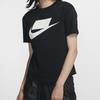 Nike Casual Sports Training Crew Neck Short Sleeve T-Shirt Women Tops Black DB9828-010
