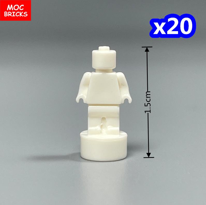 Non-Toxic Moc Bricks Window Fence Arch White Winter Snow Horse Figure City Architectural Church Accessories Children Christmas Toys